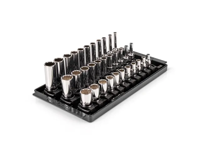 tekton-shd90123-1-4-inch-drive-shallow-semi-deep-and-deep-12-point-socket-set-wi image 1