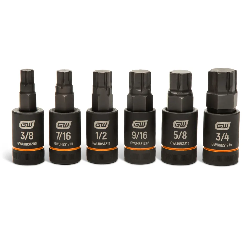 gearwrench-gwuhbss4-6-piece-1-2-drive-sae-impact-bi-directional-hex-bit-socket-s image 1