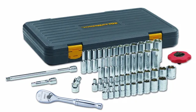 gearwrench-80300p-51-pc-1-4-drive-6-pt-120xp-mechanics-tool-set-standard-deep-sa image 1
