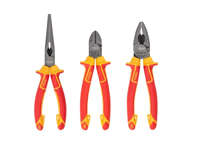 tekton-plr90002-insulated-pliers-set-3-piece-combination-long-nose-diagonal-cutt image 1