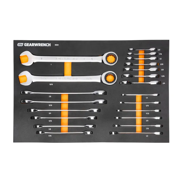 gearwrench-86526-21-piece-72-tooth-sae-standard-stubby-ratcheting-combination-wr image 1