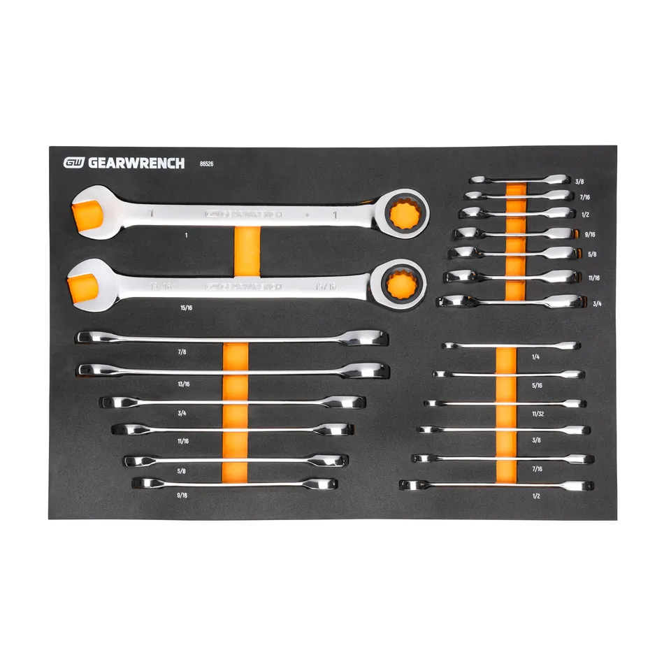 gearwrench-86526-21-piece-72-tooth-sae-standard-stubby-ratcheting-combination-wr image 1