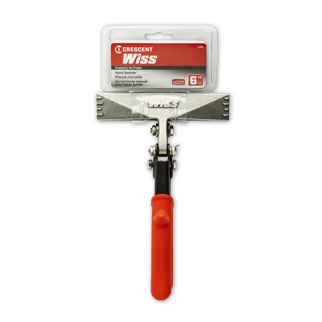 crescent-wiss-ws6n-6-straight-handle-hand-seamer-for-sheet-metal-bending-and-sea image 1