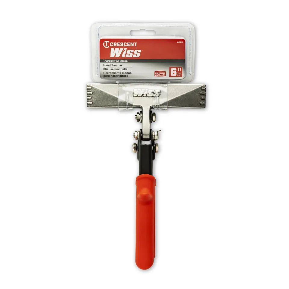 crescent-wiss-ws6n-6-straight-handle-hand-seamer-for-sheet-metal-bending-and-sea image 1