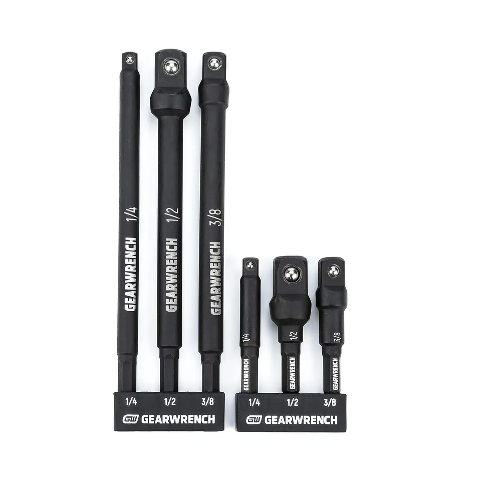 gearwrench-84971a-02-6-piece-1-4-drive-hex-shank-impact-socket-extension-set image 1