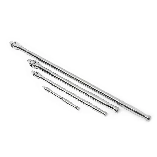 gearwrench-89081-4-piece-breaker-bar-set-1-4-3-8-1-2-3-4-drive-full-polish-chrom image 1