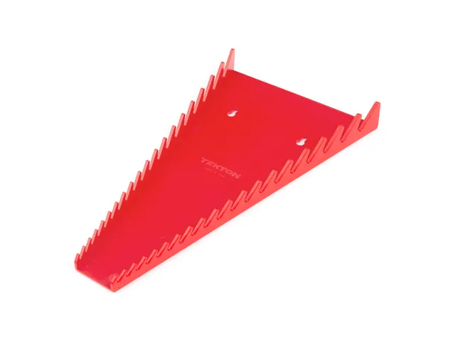 tekton-19-tool-combination-wrench-organizer-rack-red-org29219-made-in-usa image 1
