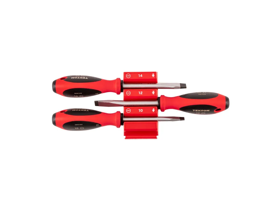 tekton-dws90107-slotted-screwdriver-set-3-piece-4-inch-shank-10-12-14-mm-tips-wi image 1