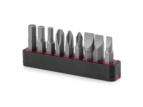 tekton-dzz93004-1-4-inch-bit-set-with-rail-9-piece-extra-long-30-mm-s2-steel-bit image 8