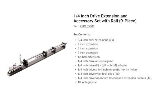 tekton-sha99201-27-piece-extension-and-accessory-set-with-rails-and-tray-1-4-3-8 image 8
