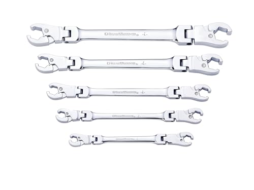 gearwrench-89100-5-pc-ratcheting-flex-head-flare-nut-wrench-set-sae image 6