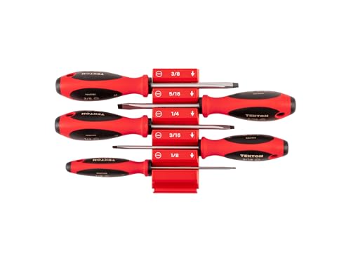 tekton-dwa90101-slotted-screwdriver-set-5-piece-4-inch-shank-drivers-with-tri-lo image 8