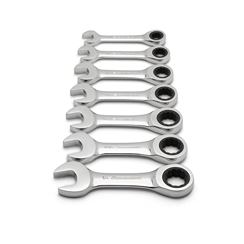 gearwrench-9507d-7-piece-12-point-stubby-ratcheting-combination-wrench-set-sae image 8