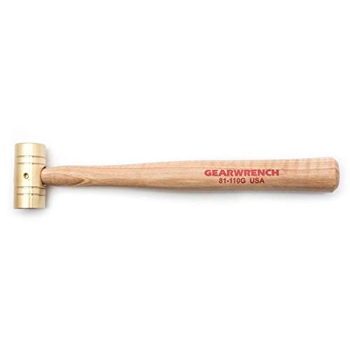 gearwrench-81-110g-8-oz-brass-hammer-with-hickory-handle-non-sparking-machined-f image 2