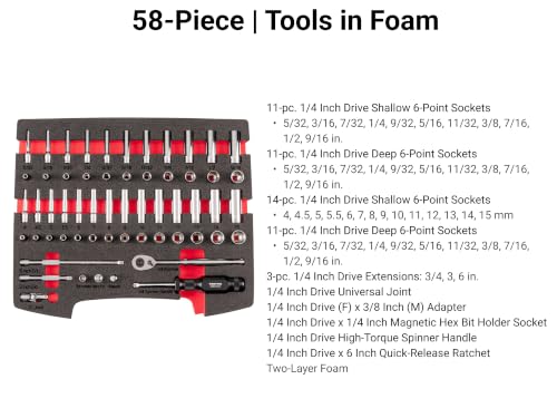 tekton-olb94303-1-4-inch-drive-6-point-socket-ratchet-set-58-piece-with-l-boxx-s image 7