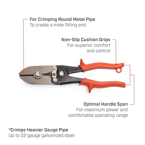 crescent-wiss-wc5sn-9-3-4-5-blade-hand-crimper-for-hvac-sheet-metal-gutter-downs image 7