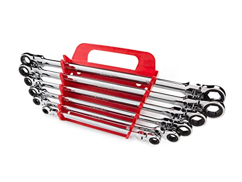 tekton-org23206-6-tool-long-ratcheting-box-end-wrench-holder-red-made-in-usa image 5