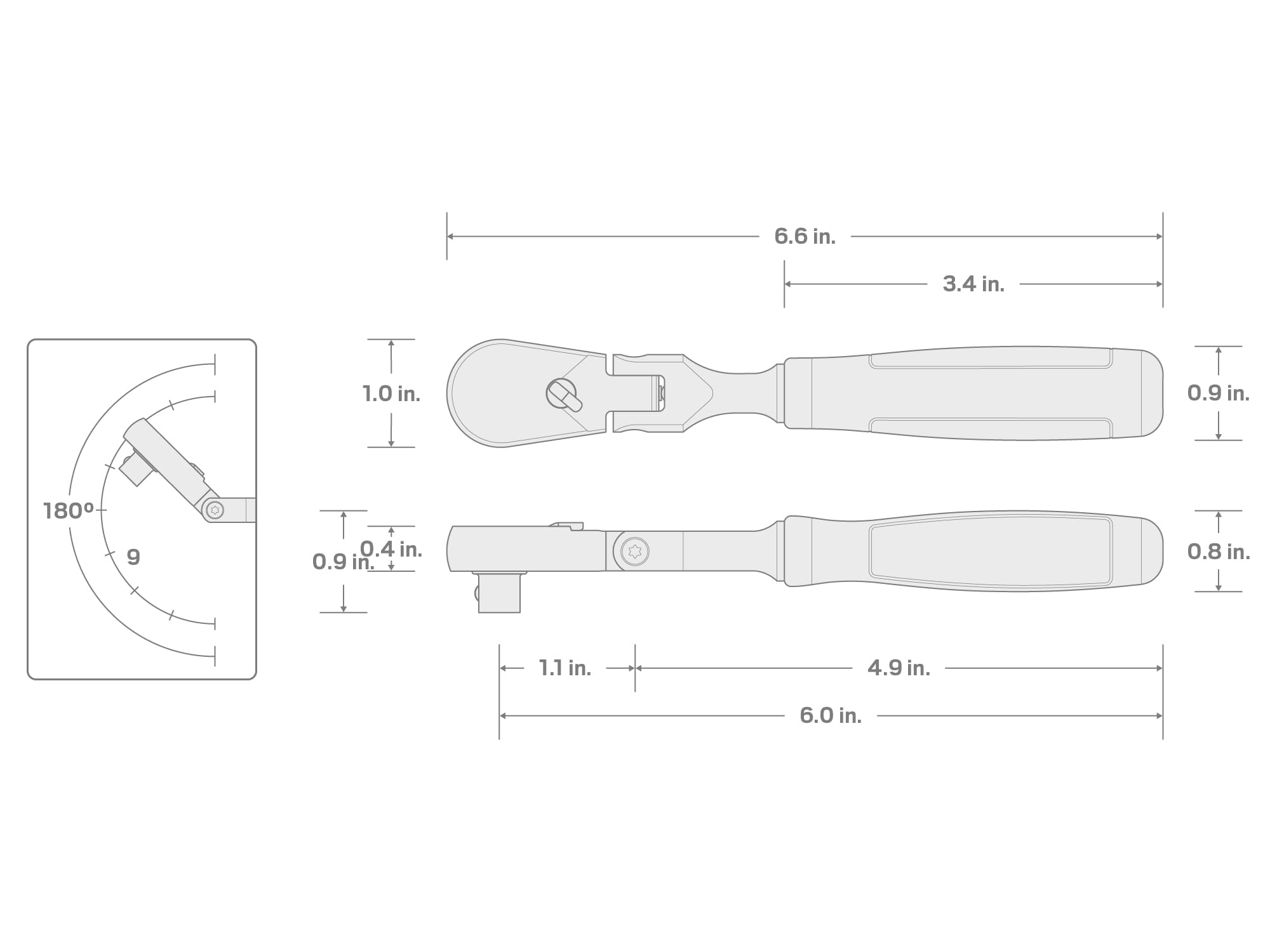 tekton-1-4-inch-drive-x-6-inch-flex-head-ratchet-srh22006 image 7