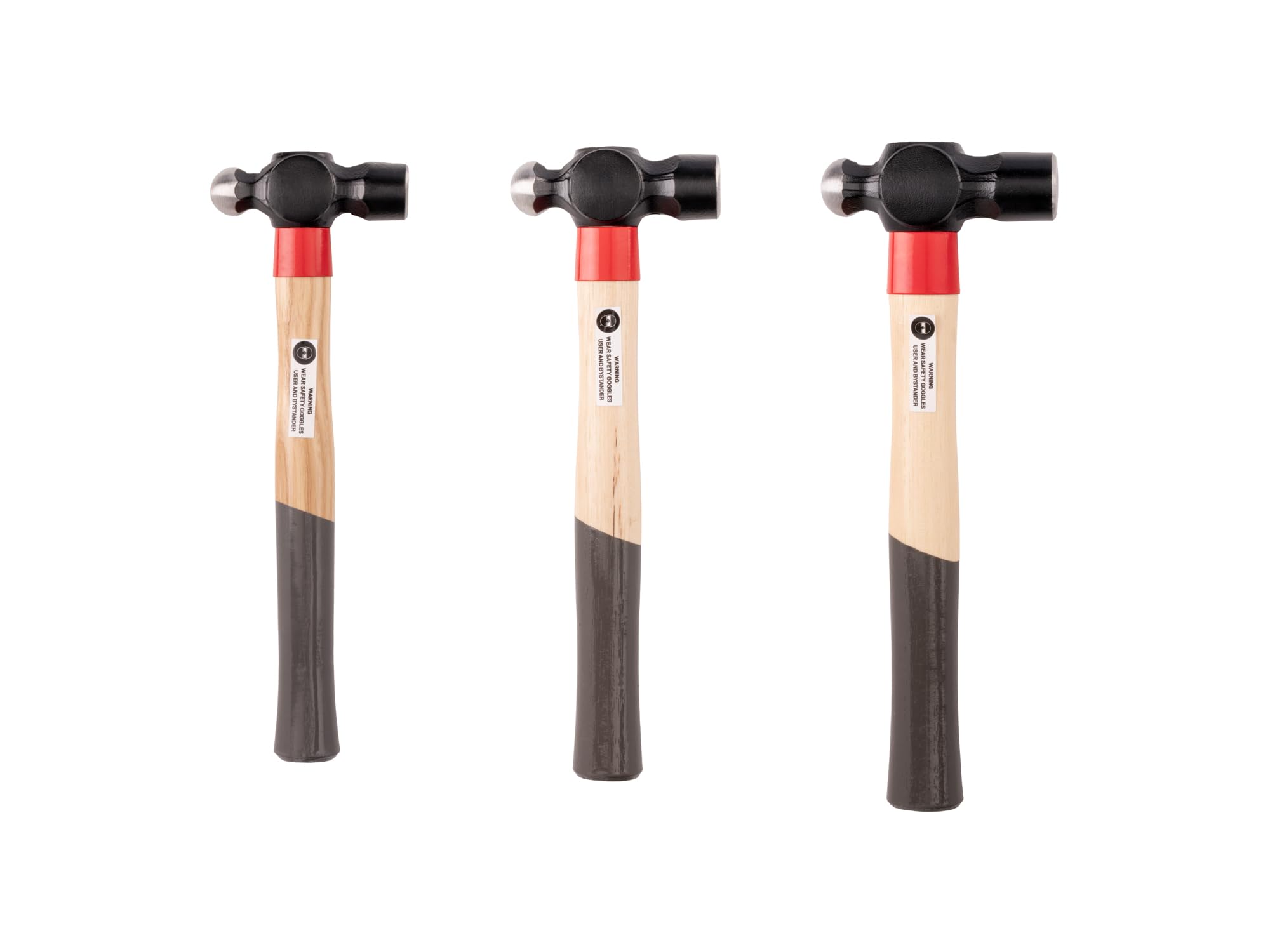 tekton-hma95001-3-piece-ball-peen-hammer-set-12-16-25-oz-with-hickory-handles image 2