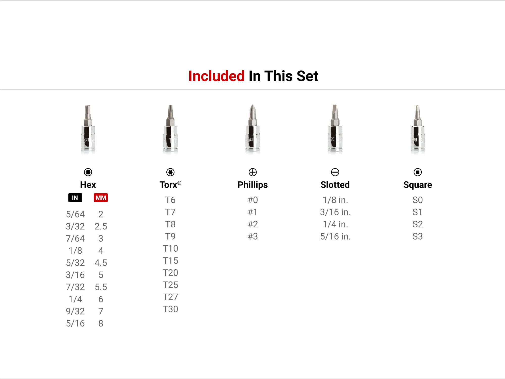 tekton-shb90301-42-piece-1-4-drive-hex-torx-phillips-slotted-square-bit-socket-s image 2