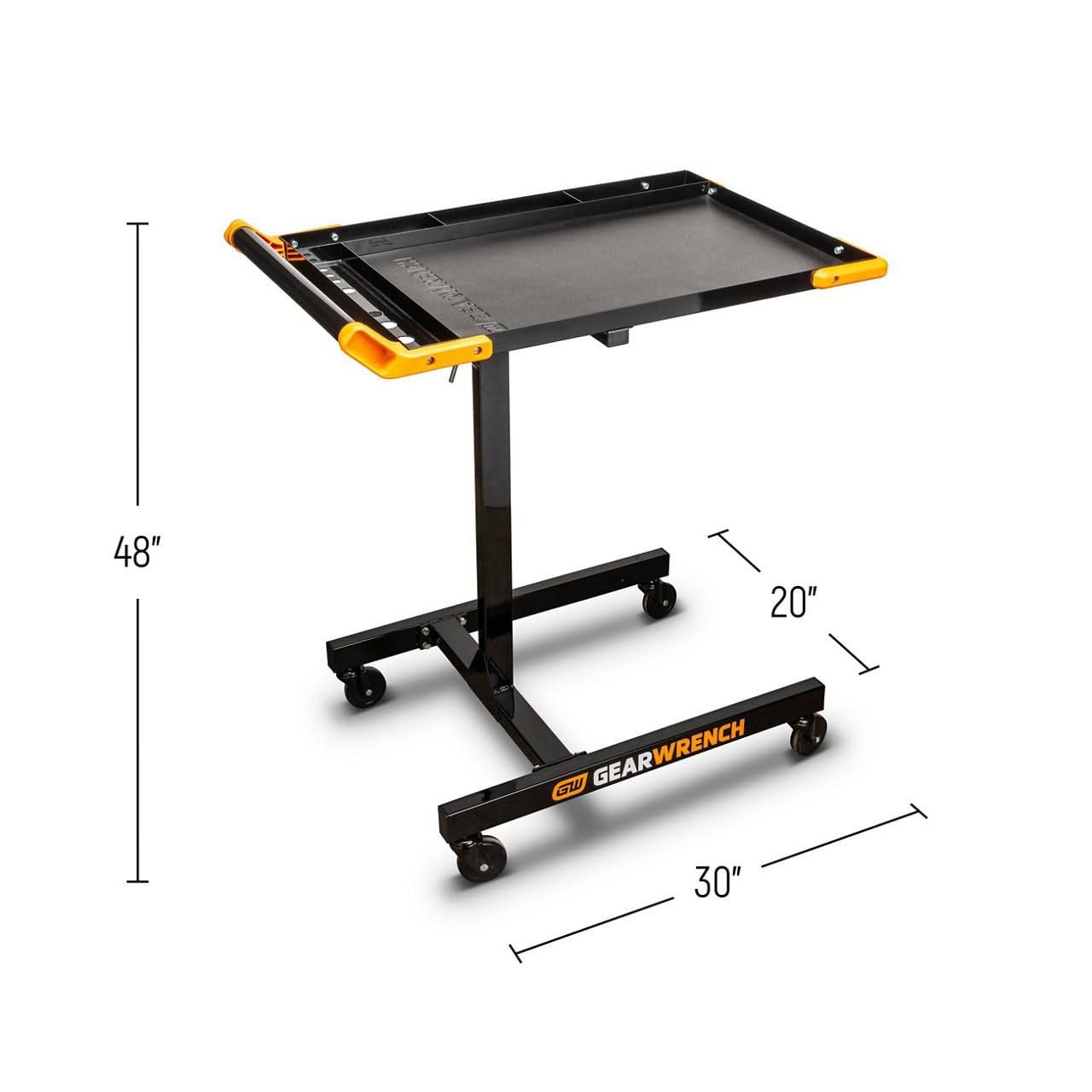 gearwrench-83166-adjustable-height-mobile-work-table-35-to-48-inch-125-lb-capaci image 3