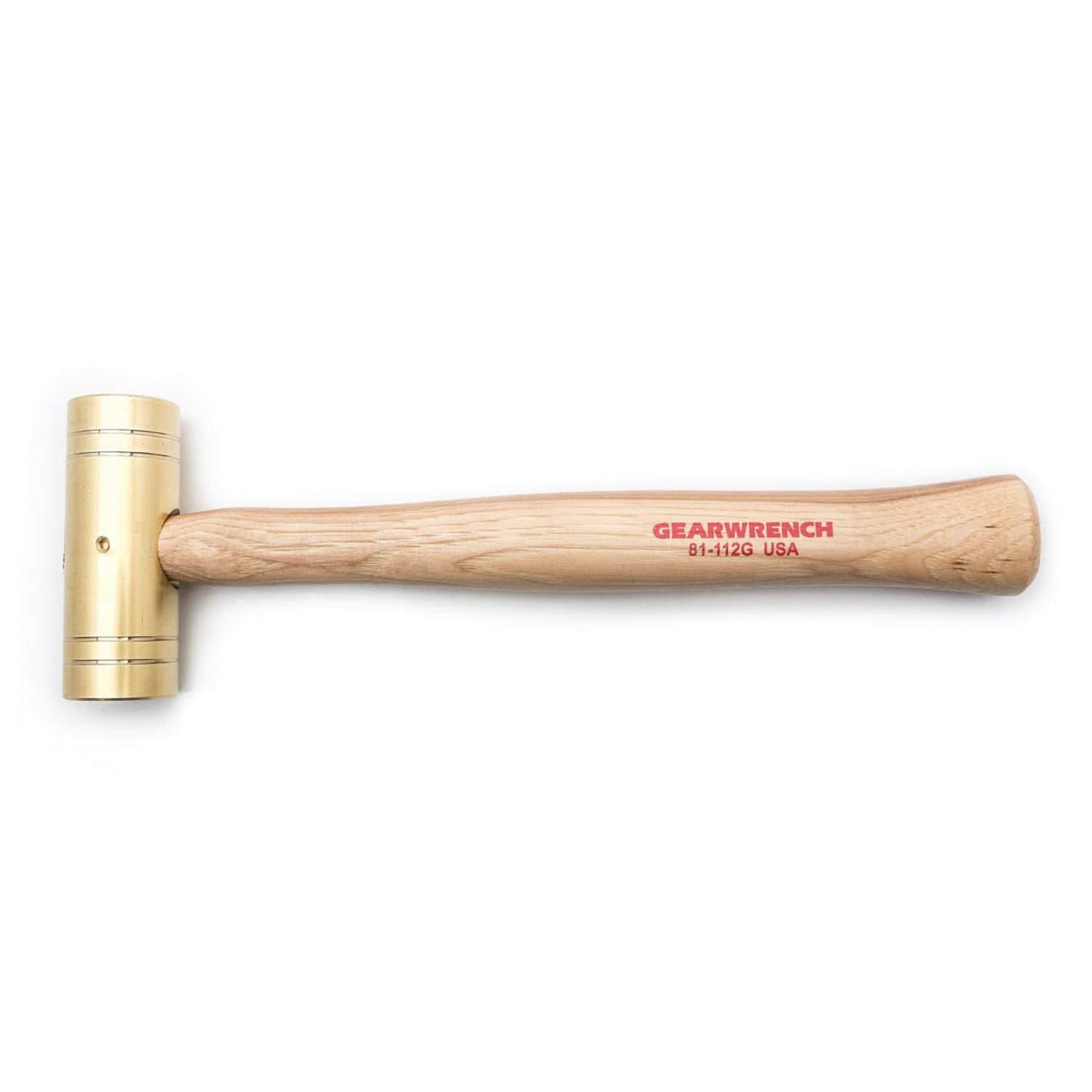 gearwrench-81-112g-2-lb-brass-hammer-with-hickory-handle image 1