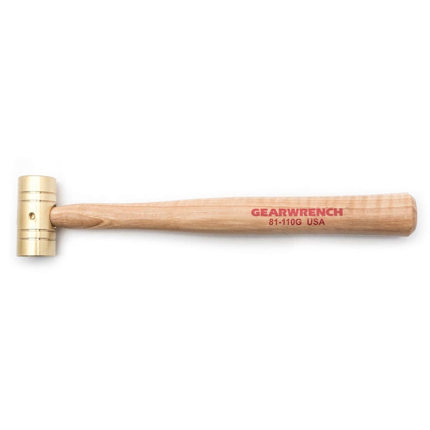 gearwrench-81-110g-8-oz-brass-hammer-with-hickory-handle-non-sparking-machined-f image 1