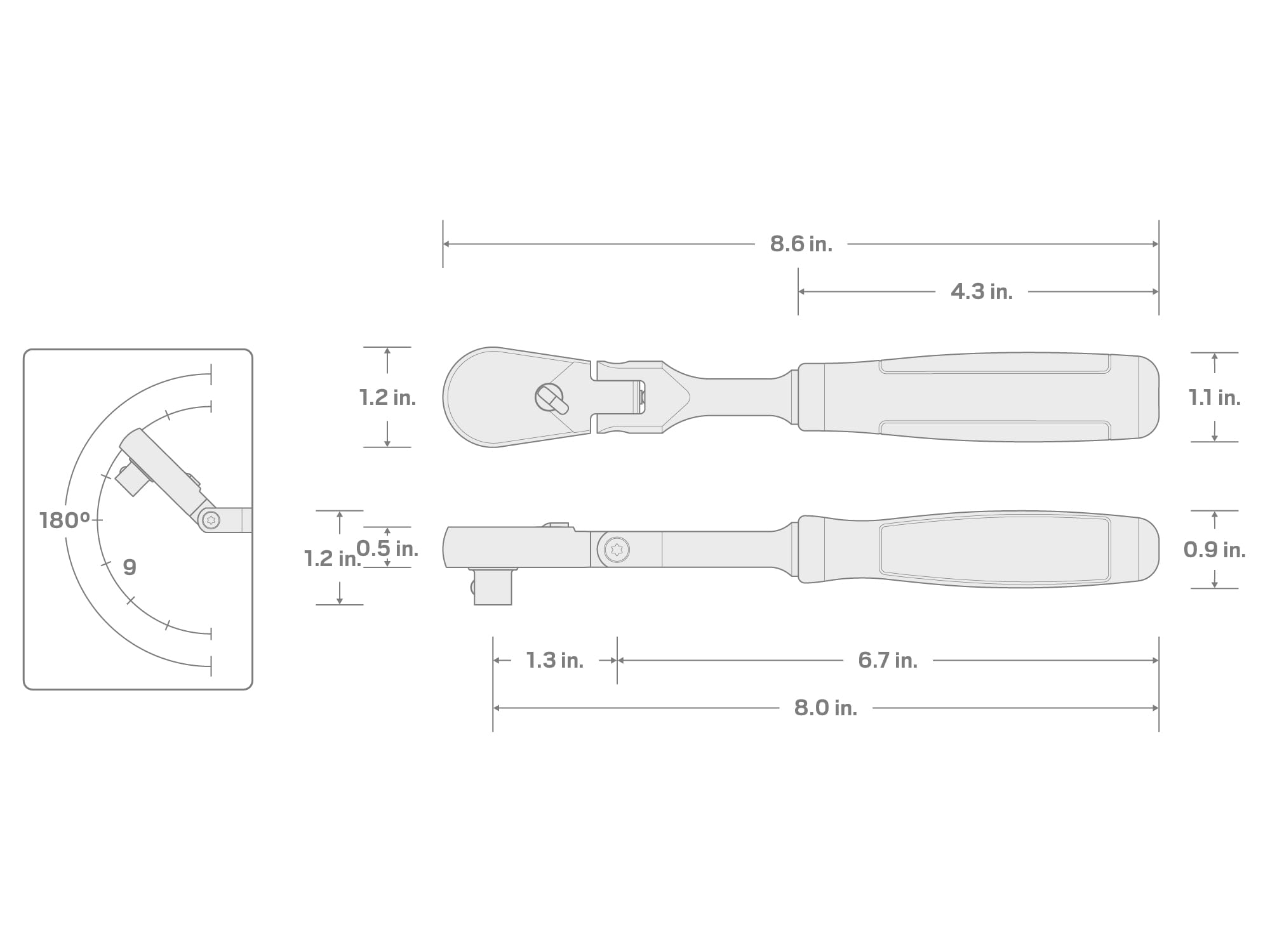 tekton-srh22108-3-8-inch-drive-x-8-inch-flex-head-ratchet-90-tooth-180-flex-9-de image 7
