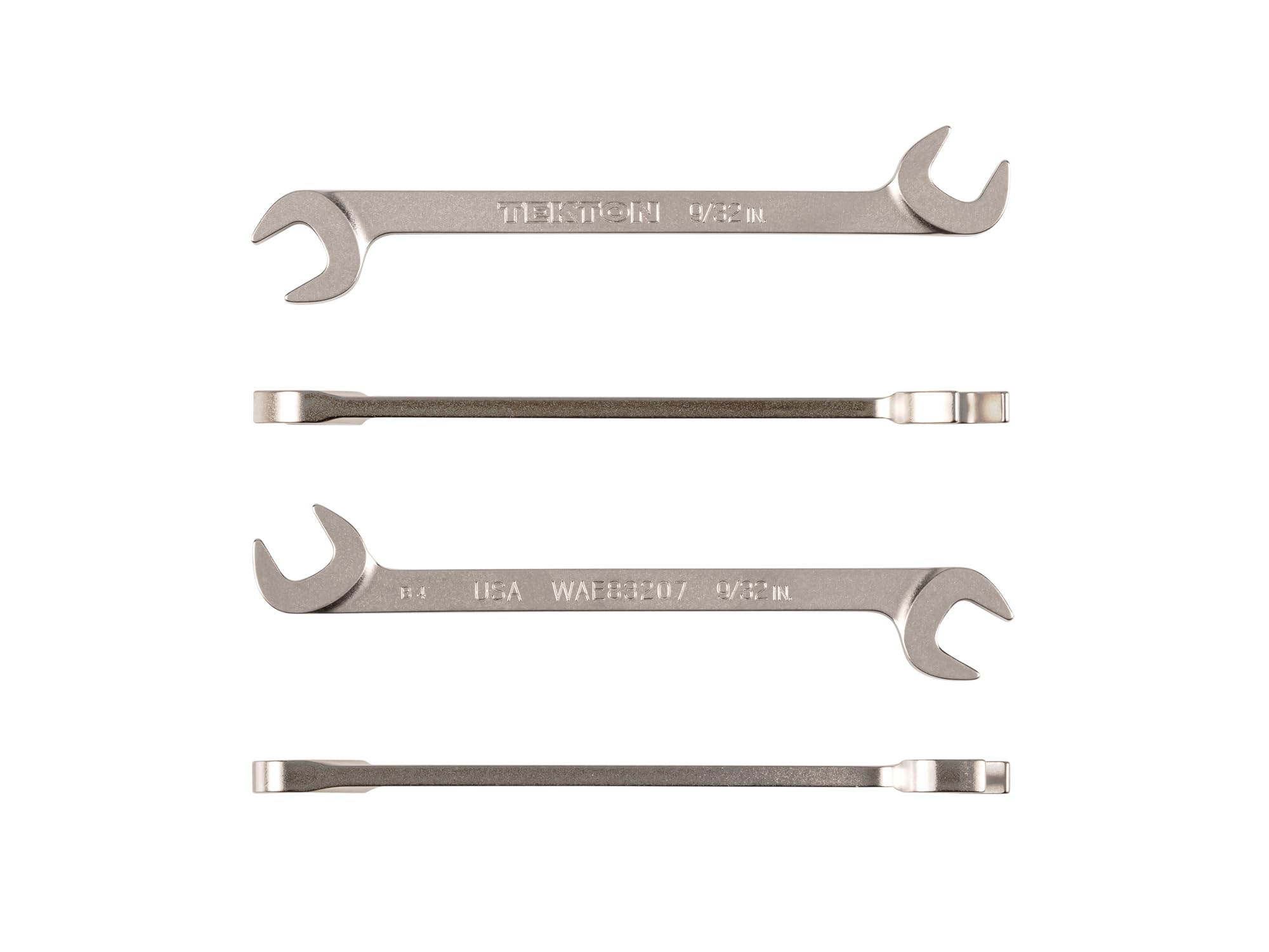 tekton-wae83207-9-32-inch-angle-head-open-end-wrench-30-60-heads-made-in-usa image 2