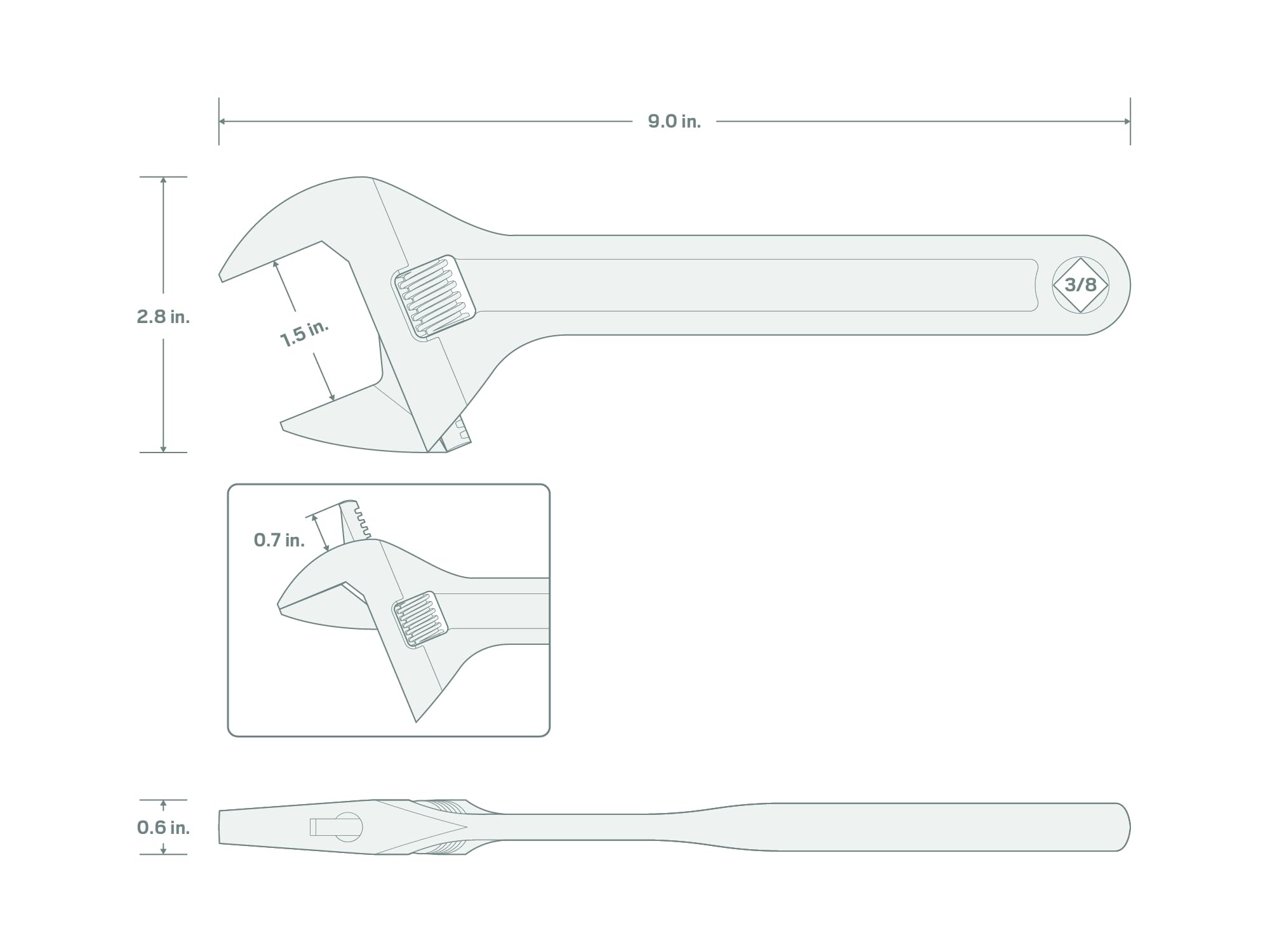 tekton-wsa04222-9-inch-wide-jaw-adjustable-wrench-1-1-2-inch-jaw-capacity-with-3 image 7
