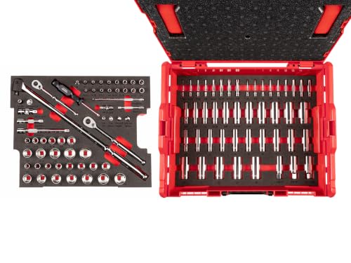 tekton-olb91301-1-4-and-3-8-inch-drive-6-point-socket-ratchet-set-105-piece image 7