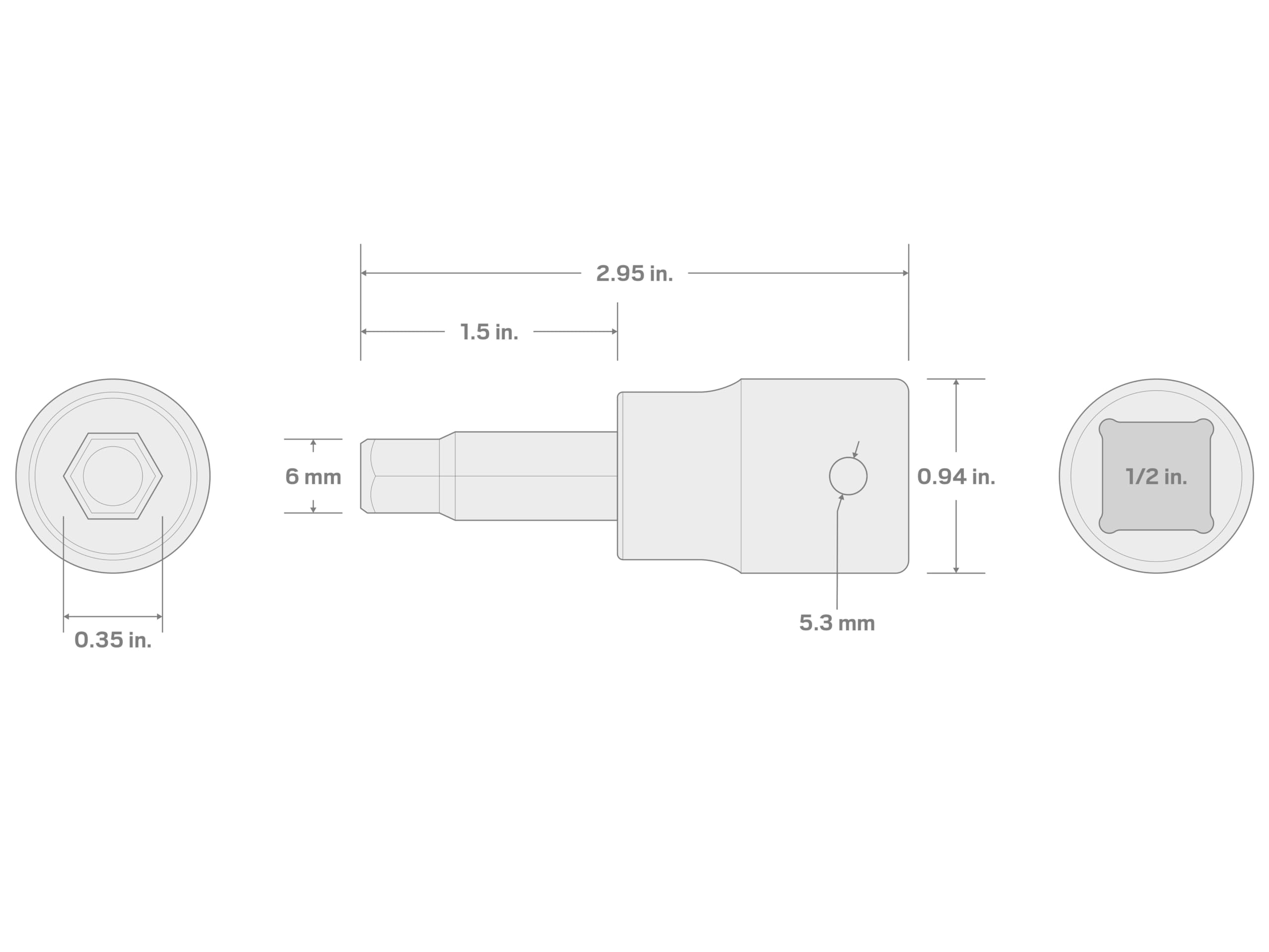 tekton-sib23206-1-2-inch-drive-x-6-mm-hex-impact-bit-socket-two-piece-s2-steel-b image 4