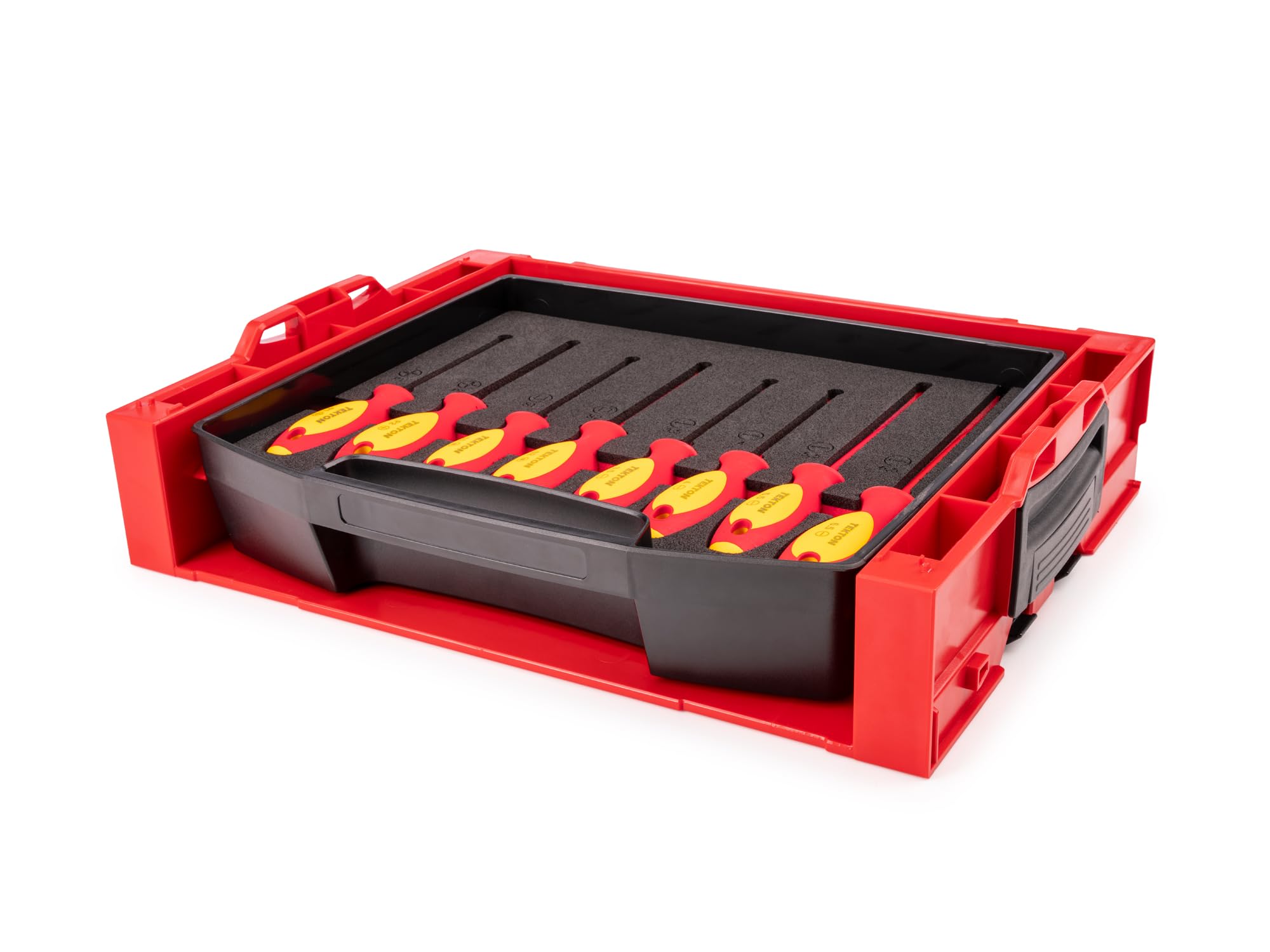 tekton-dvz90600-phillips-slotted-and-square-insulated-screwdriver-set-with-l-box image 2