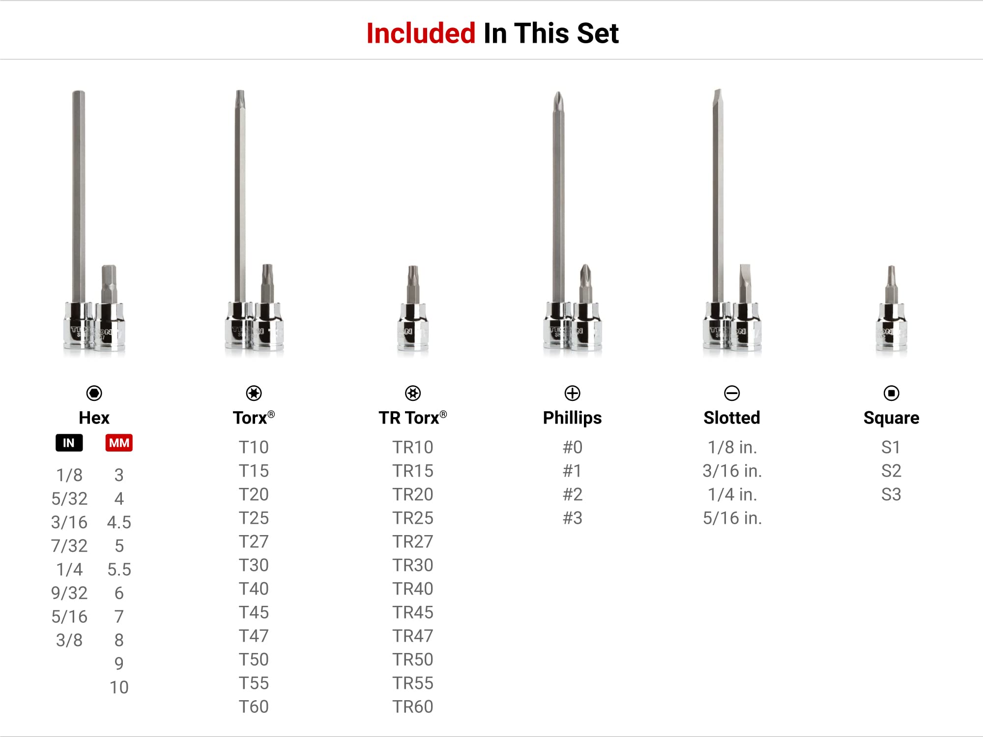 tekton-shb91312-3-8-inch-drive-hex-torx-tr-torx-phillips-slotted-square-bit-sock image 2