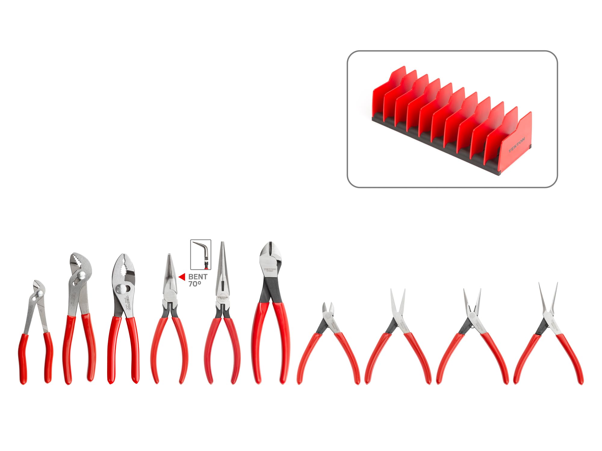 tekton-plr99204-10-piece-gripping-cutting-and-mini-pliers-set-with-organizer-rac image 1