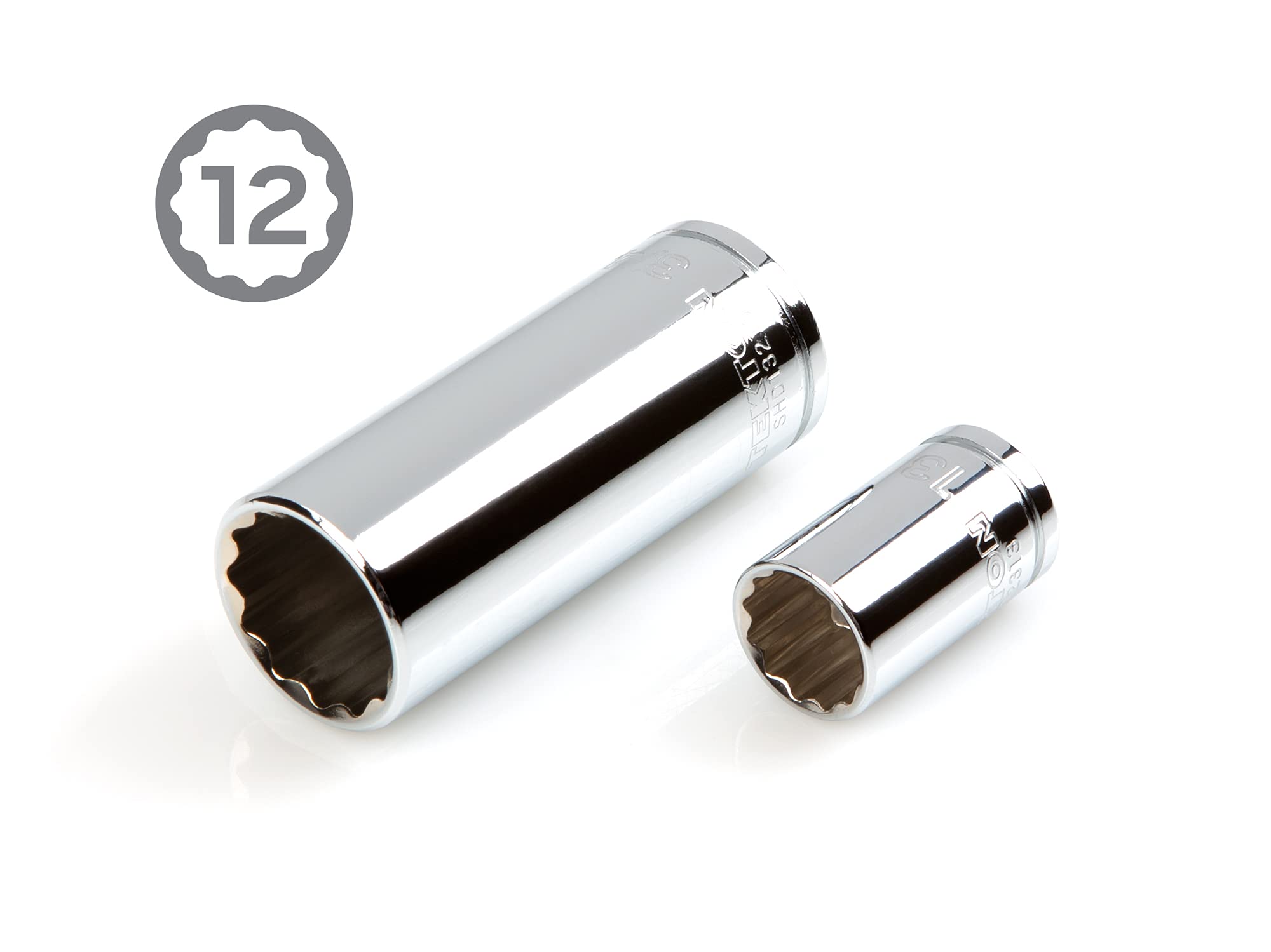 tekton-skt15302-3-8-inch-drive-12-point-socket-and-ratchet-set-46-piece-with-cas image 5