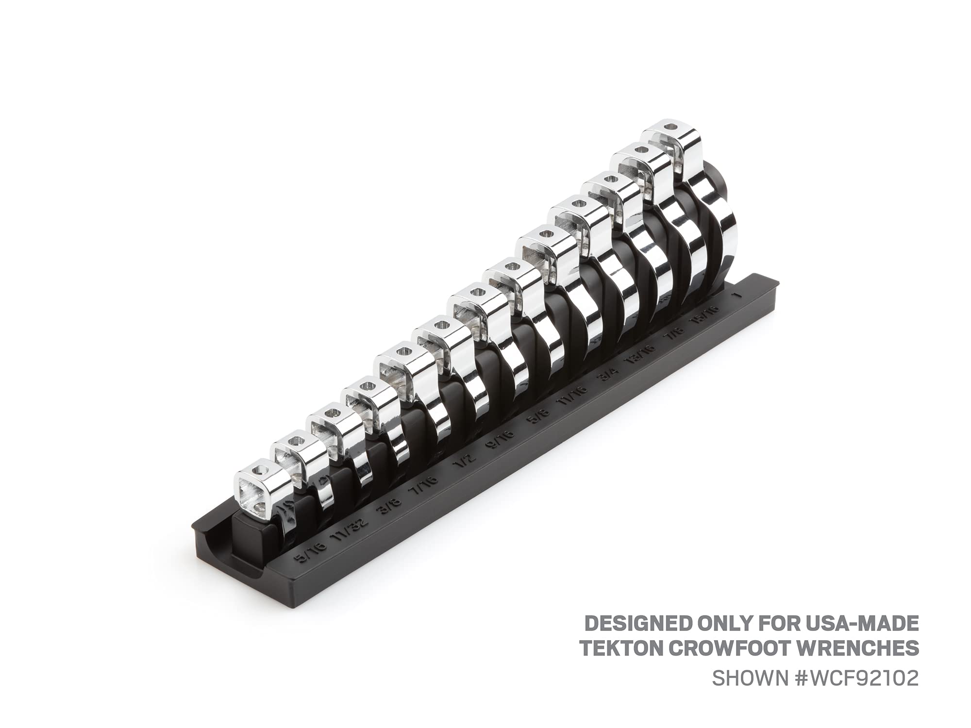 tekton-org26113-13-tool-3-8-drive-crowfoot-wrench-organizer-rack-with-custom-fit image 2