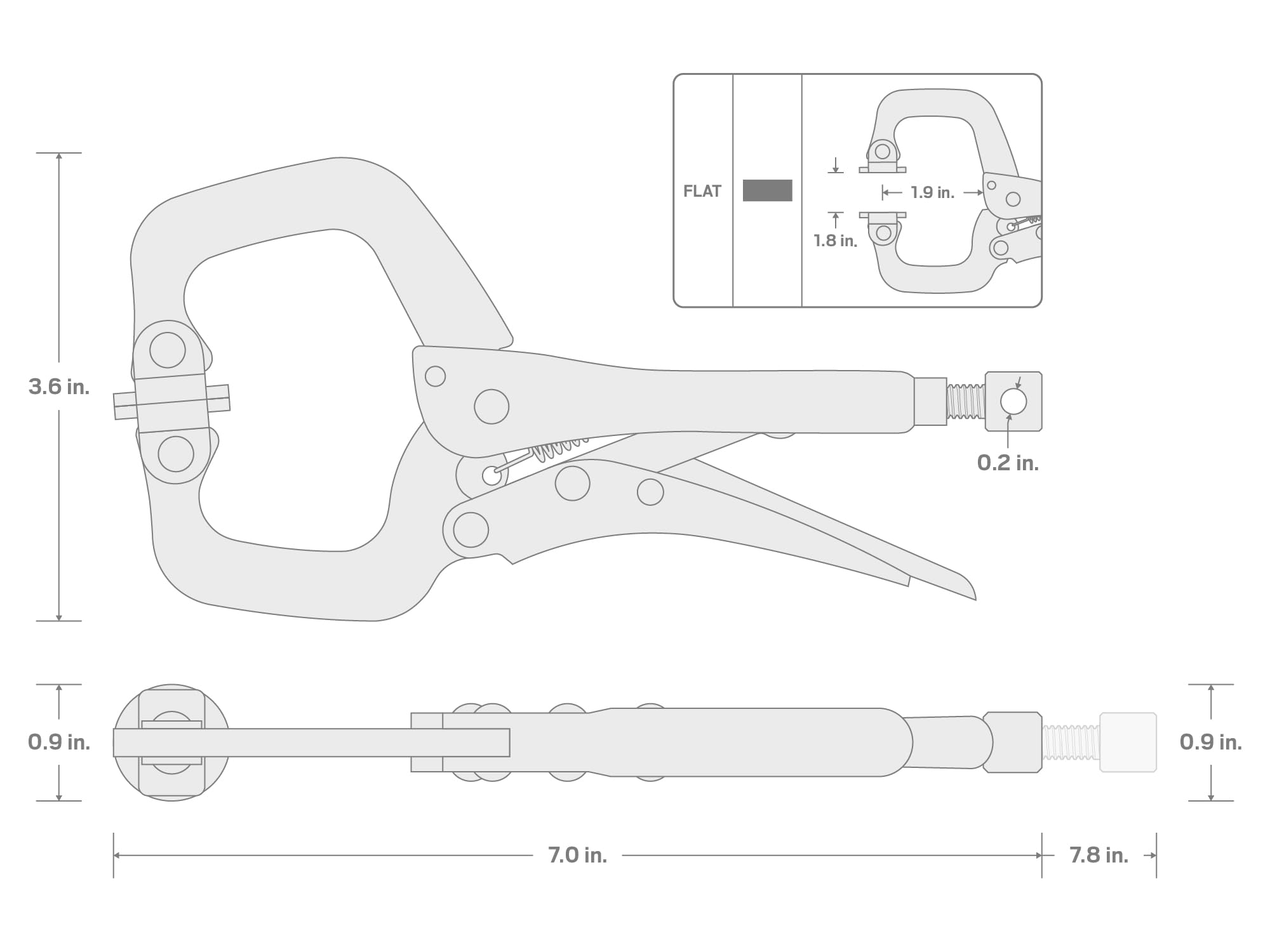tekton-clc11006-6-inch-swivel-pad-locking-c-clamp-4130-cr-mo-steel-pull-to-relea image 7