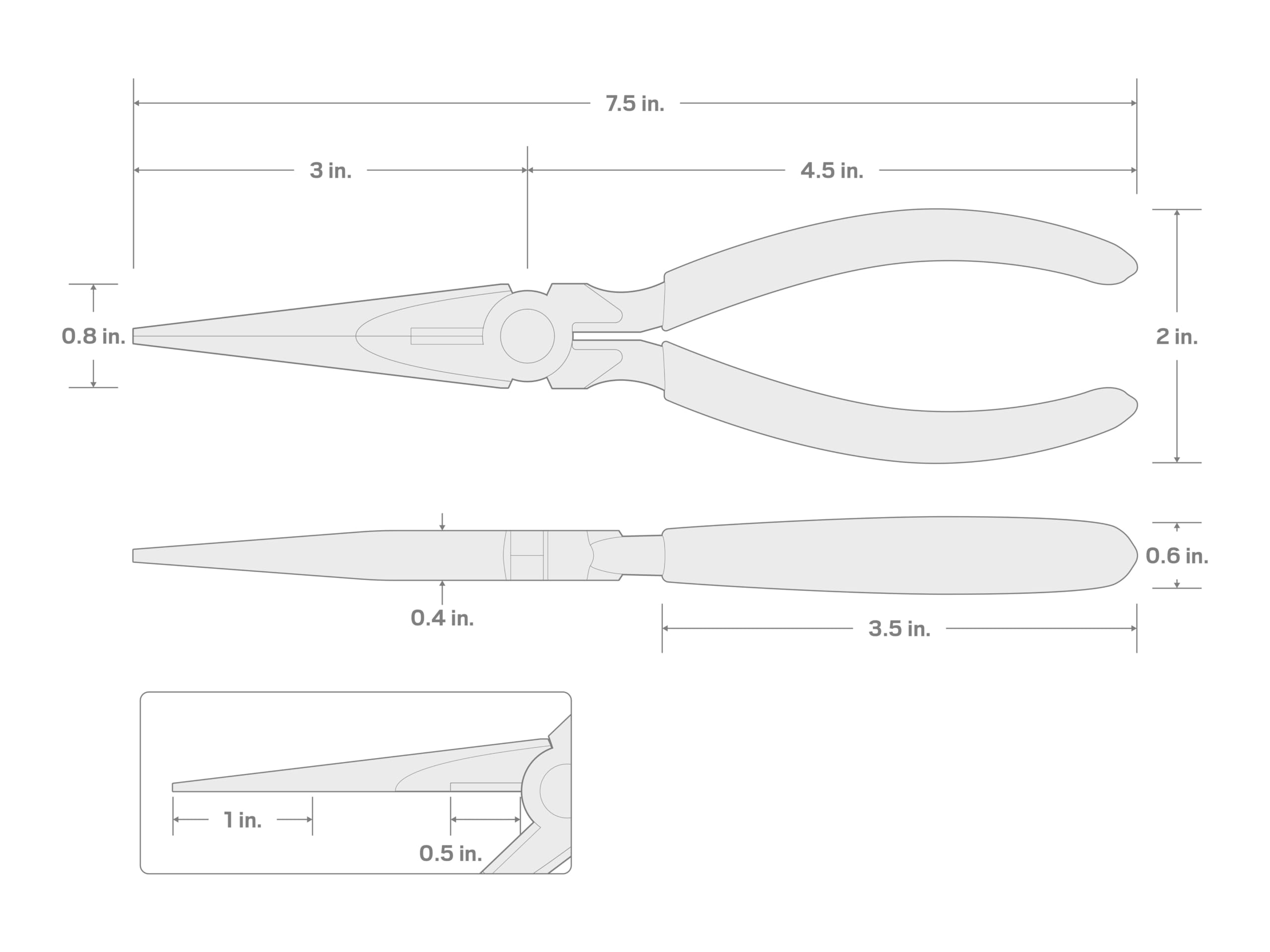 tekton-pgf10007-7-inch-long-nose-pliers-with-induction-hardened-side-cutters image 2
