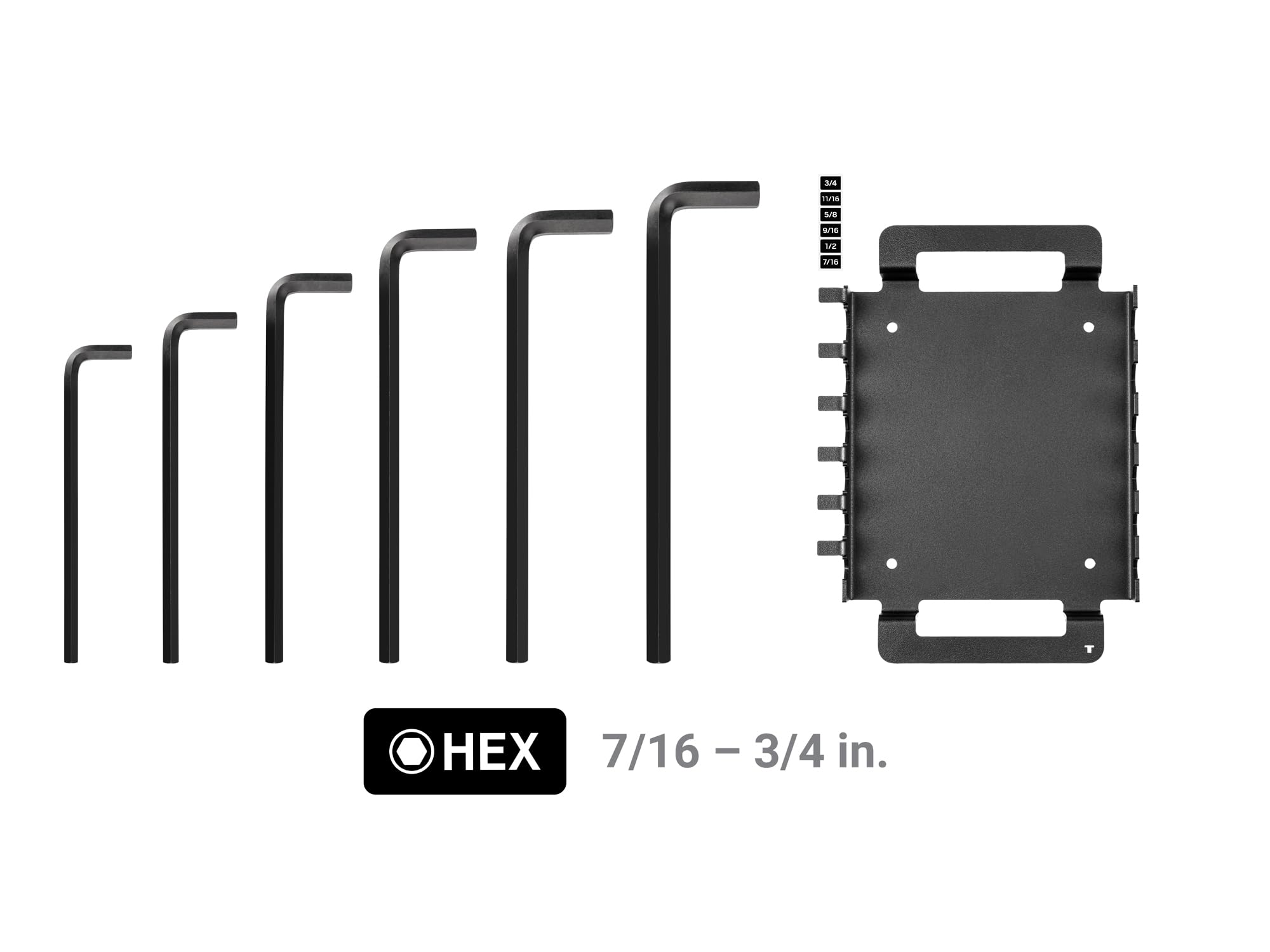 tekton-klx92101-flat-end-hex-l-key-set-6-piece-7-16-3-4-in-with-storage-rack image 4