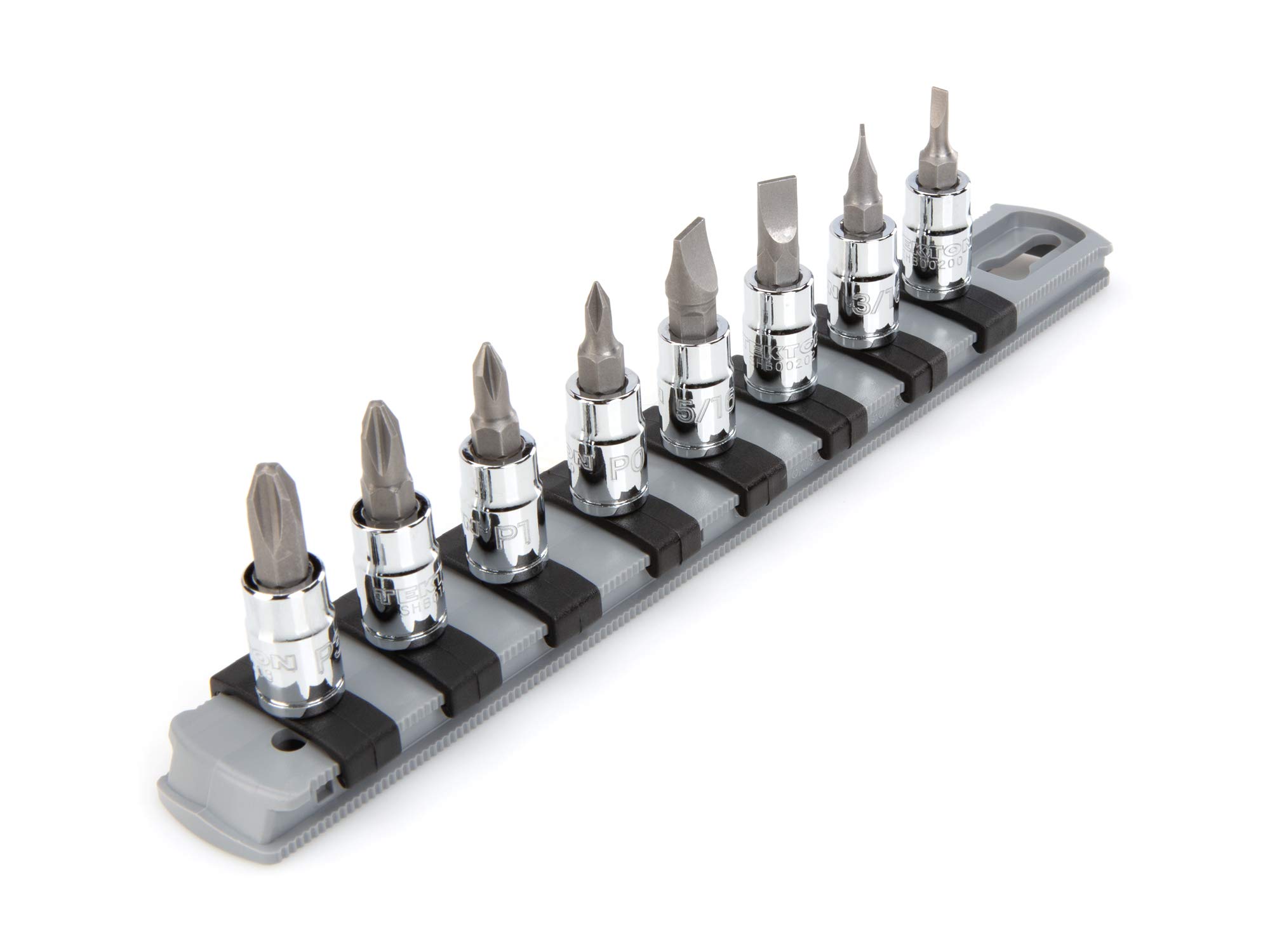 tekton-shb90104-phillips-slotted-bit-socket-set-8-piece-1-4-drive image 1