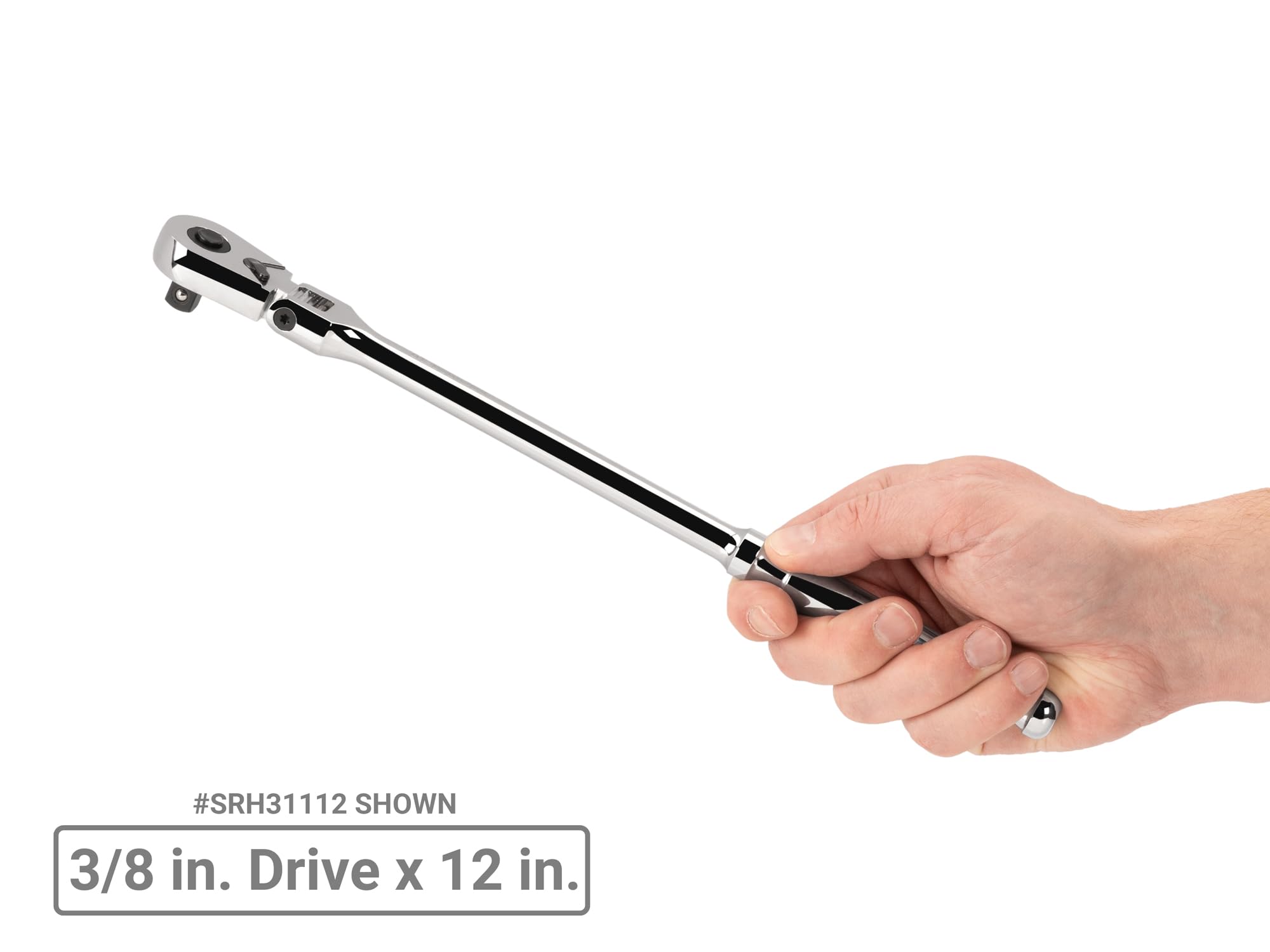 tekton-srh99301-3-8-and-1-2-inch-drive-flex-head-ratchet-set-2-piece-90-tooth-qu image 7