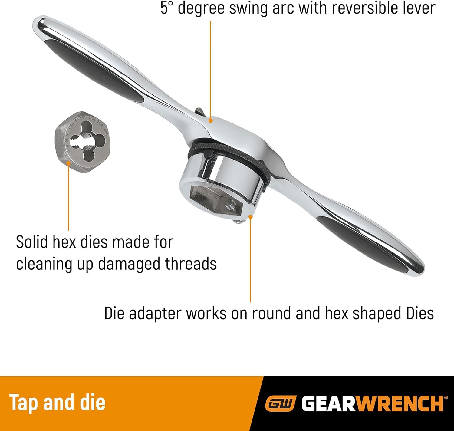 gearwrench-82812-114-piece-ratcheting-tap-and-die-set-sae-metric-with-5-ratcheti image 2