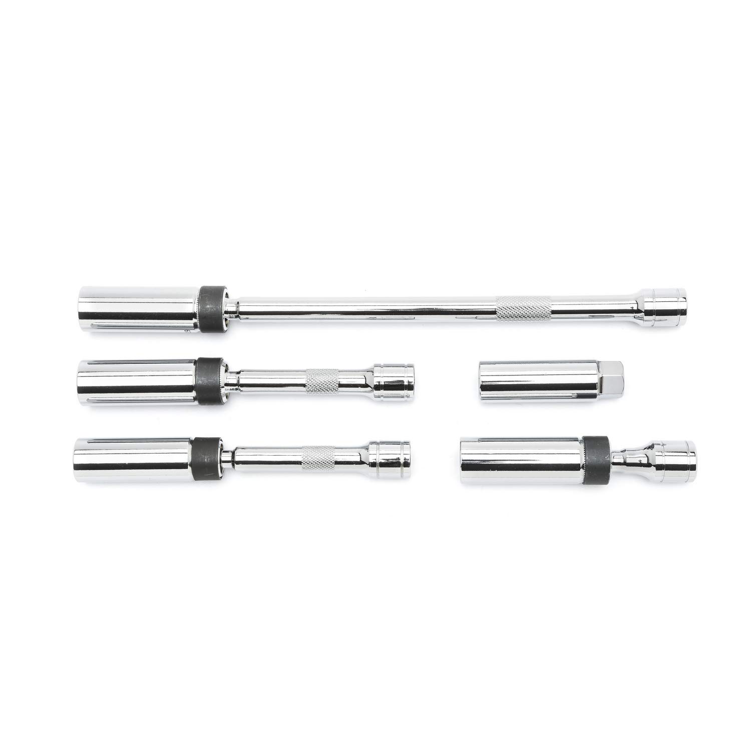 gearwrench-80601-5-pc-3-8-drive-6-pt-magnetic-swivel-spark-plug-socket-set-5-8-1 image 1