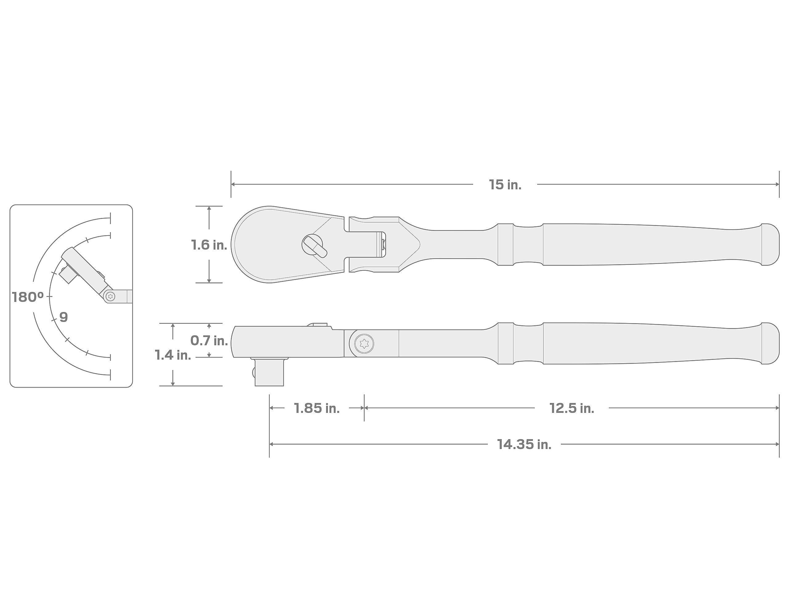 tekton-1-2-inch-drive-x-14-inch-flex-head-long-ratchet-srh21214 image 7