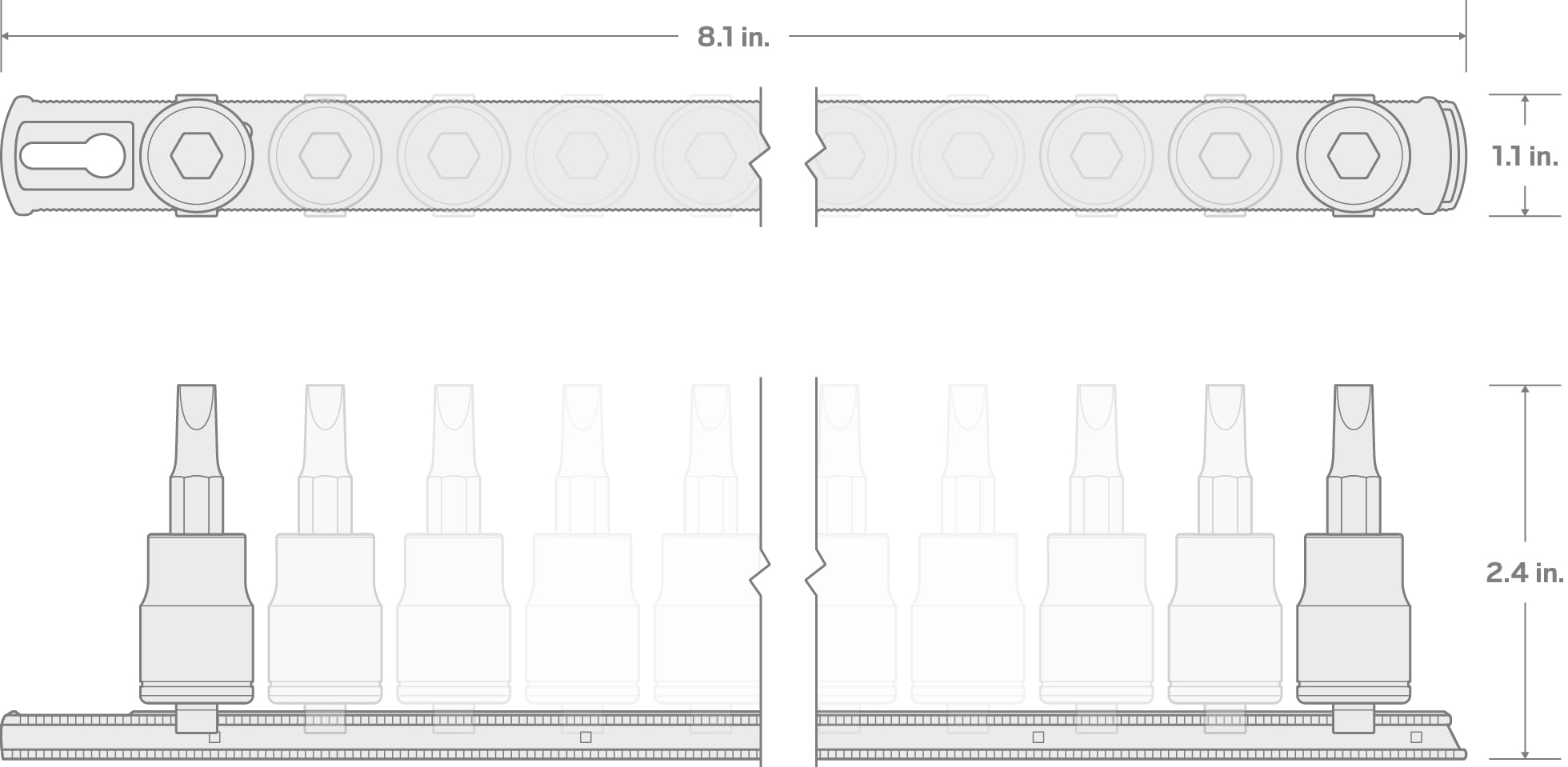 tekton-shb91109-8-piece-phillips-slotted-3-8-inch-drive-bit-socket-set-with-s2-s image 7