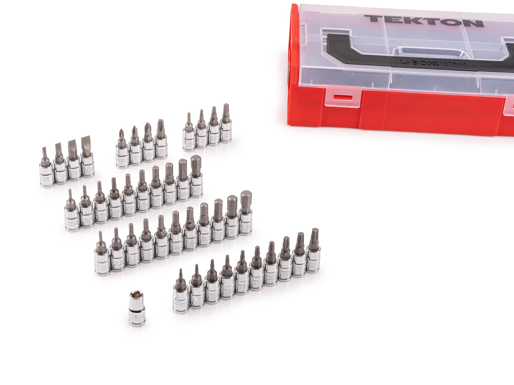 tekton-shb90700-44-piece-1-4-inch-drive-bit-socket-set-hex-torx-slotted-phillips image 4