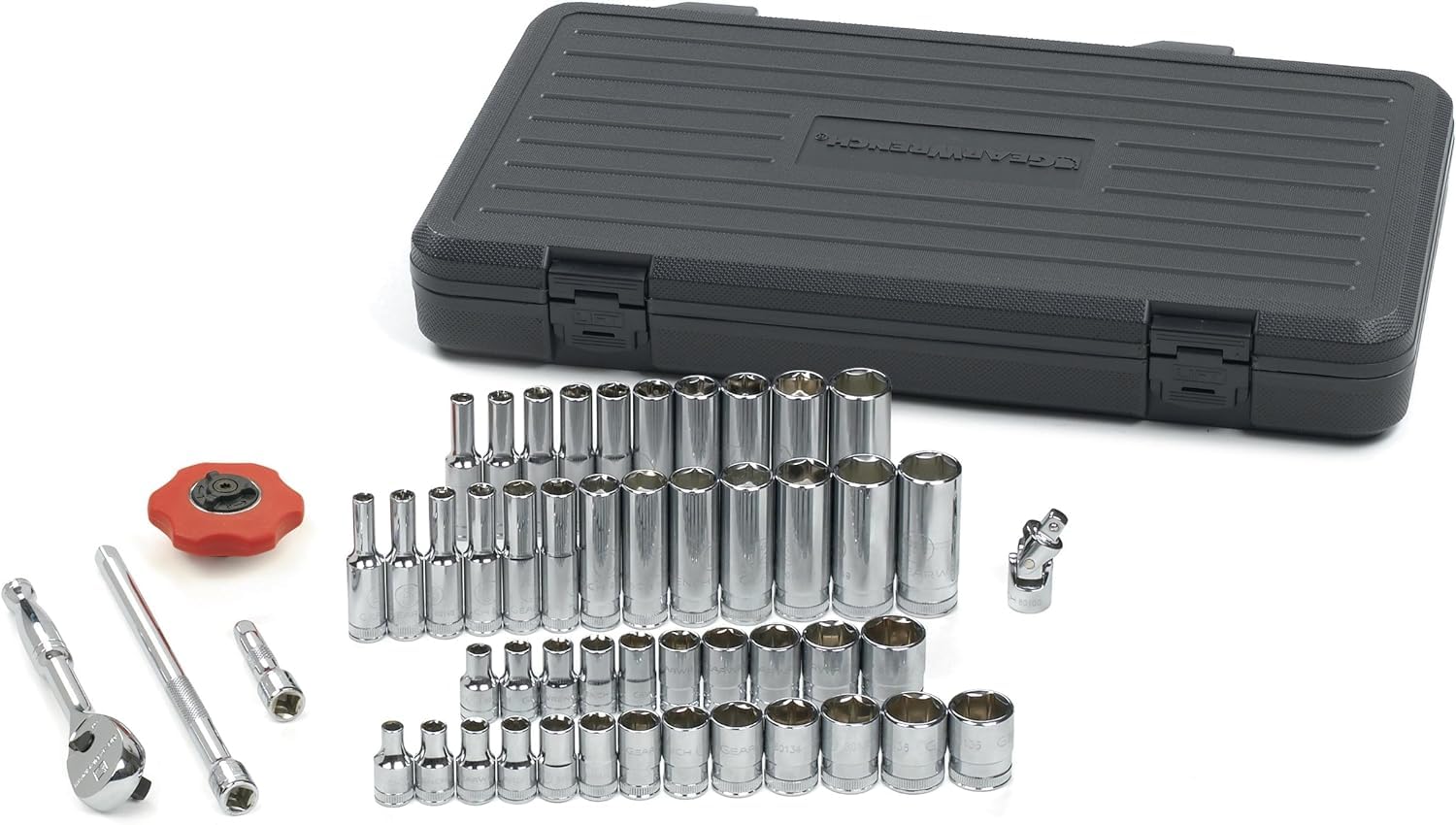 gearwrench-80300-51-piece-1-4-drive-6-point-standard-deep-sae-metric-socket-set- image 2