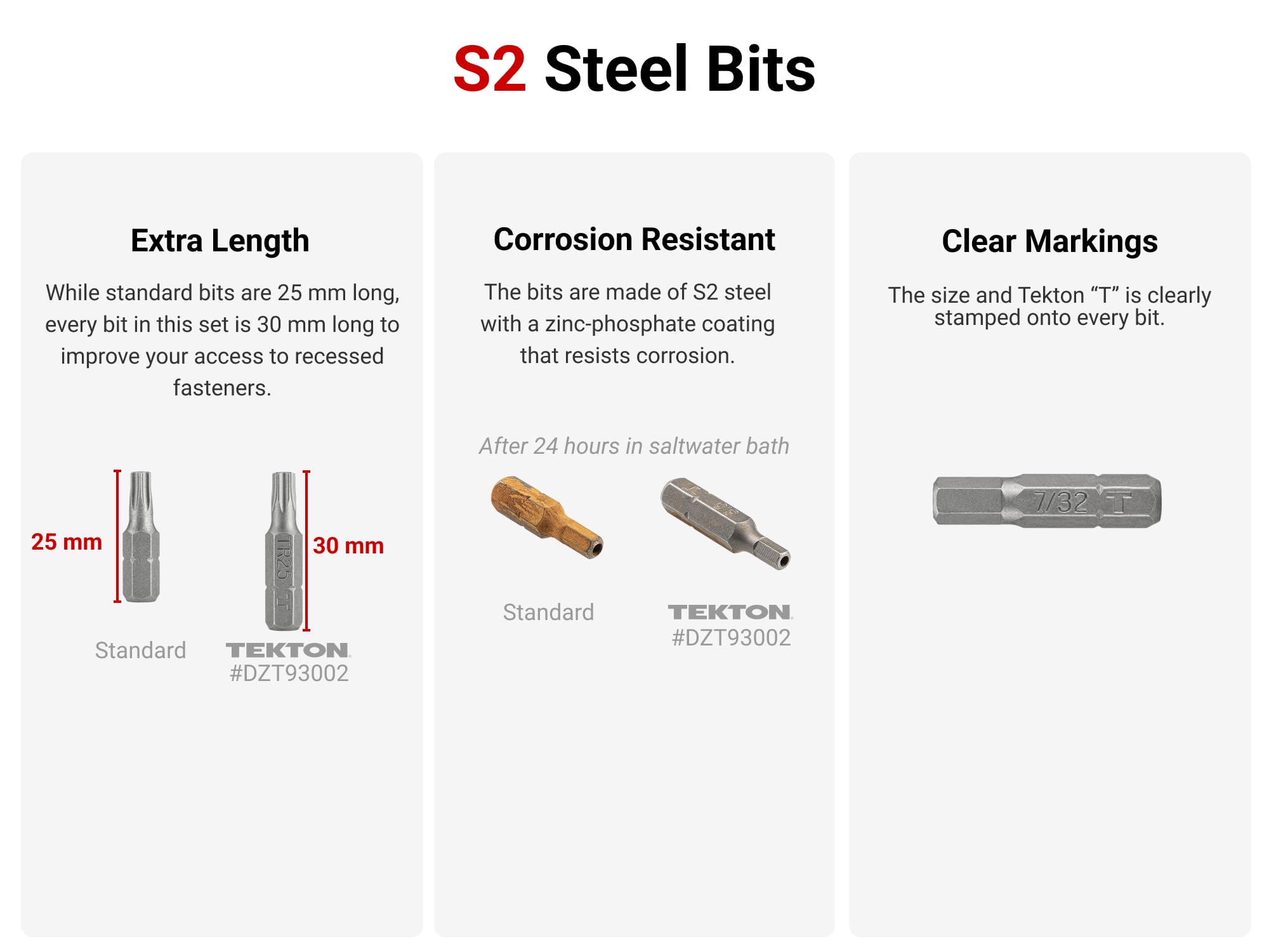 tekton-dzz93004-1-4-inch-bit-set-with-rail-9-piece-extra-long-30-mm-s2-steel-bit image 3