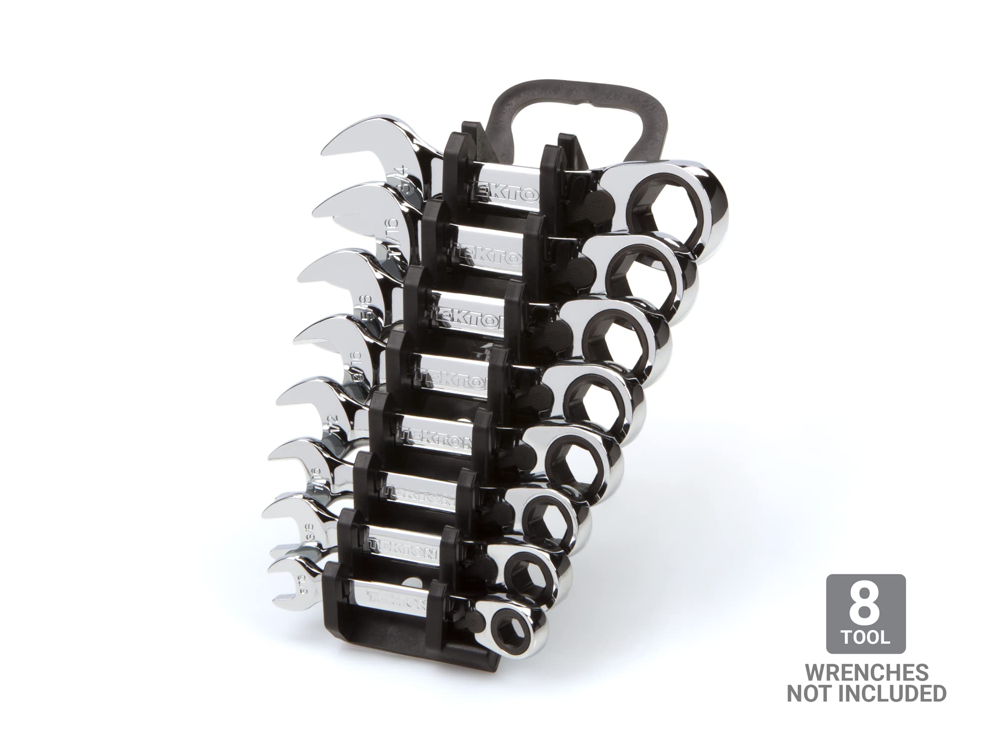 tekton-org21508-8-tool-stubby-reversible-ratcheting-wrench-holder-black-fold-awa image 2